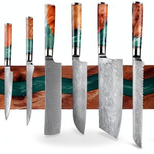 Magnetic Knife Holder GOGOJSM Farmhouse Wall Rack Emerald Enchant 40cm-0