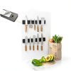 Magnetic Knife Holder MHXW SXPN Acacia Wood 16 Inch Black Wall Mount-5