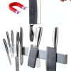 magnetic knife holder Dmore 16 Inch Black Mount with 3 Hooks Drilling-2