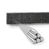 magnetic knife holder Dmore 16 Inch Black Mount with 3 Hooks Drilling-6
