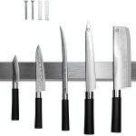 Magnetic Knife Holder HEREOF 10 Inch Wall Mount Stainless Steel Strip-0