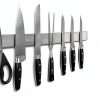 GORILLA GRIP Stainless Steel Magnetic Knife Holder for Wall, Magnet Bar for Knives, Tools, Supplies, Heavy Duty Metal Strip Holds Up to 6 lbs, Kitchen Organizer, 10 in, Non-Adhesive, Drilling Required-1