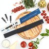 magnetic knife holder Dmore 16 Inch Black Mount with 3 Hooks Drilling-1