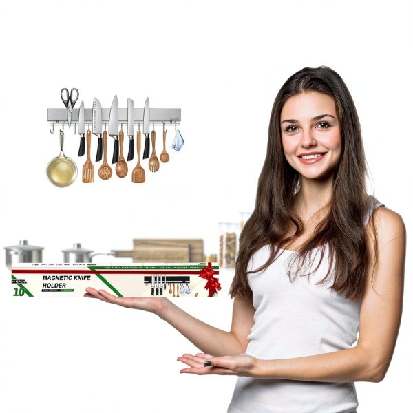 Magnetic Knife Holder 17" Stainless Steel Wall Mount by Pailexin-6