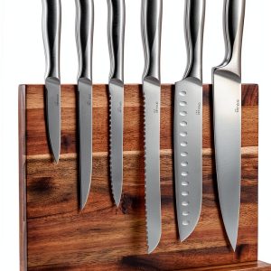 Magnetic Knife Holder Caldwell Kitchen Co Brown MDF Wall Mount-0