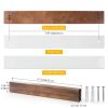 Magnetic Knife Holder HEREOF Wood Strip No-Drill Mount-1