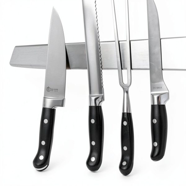 GORILLA GRIP Stainless Steel Magnetic Knife Holder for Wall, Magnet Bar for Knives, Tools, Supplies, Heavy Duty Metal Strip Holds Up to 6 lbs, Kitchen Organizer, 10 in, Non-Adhesive, Drilling Required-4