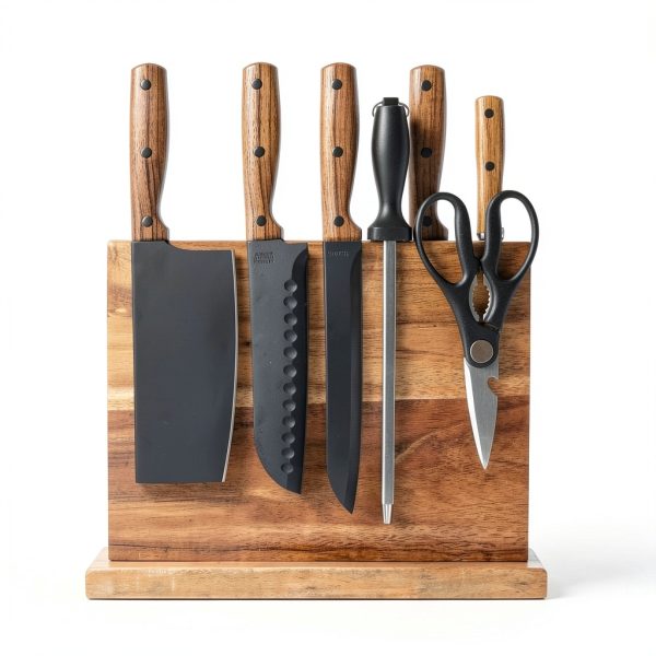 Home Kitchen Magnetic Knife Block Holder Rack Magnetic Stands with Strong Enhanced Magnets Multifunctional Storage Knife Holder-3