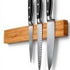 Magnetic Knife Holder LARHN 16″ Bamboo Wall Strip and Magnetic Core-4