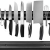 Magnetic Knife Strips PENXUA 15 Inch Black 2 Piece Magnetic Knife Rack-0