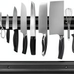 Magnetic Knife Strips PENXUA 15 Inch Black 2 Piece Magnetic Knife Rack-0