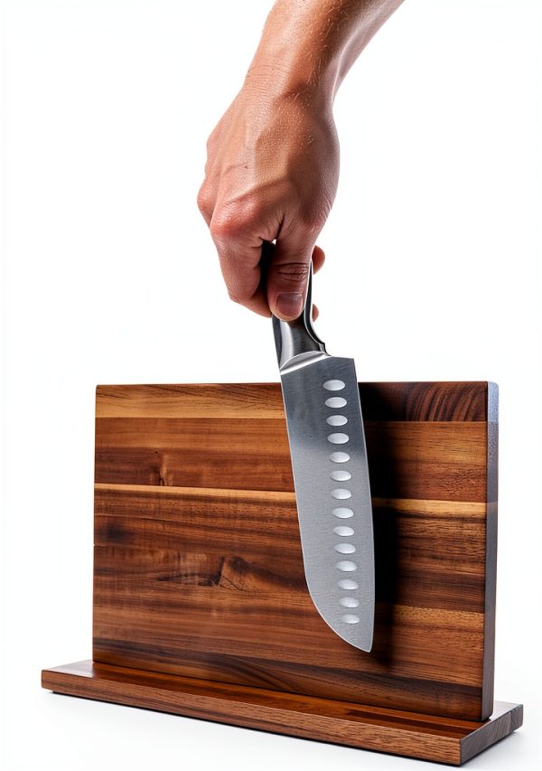 Magnetic Knife Holder Caldwell Kitchen Co Brown MDF Wall Mount-2