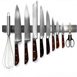 Magnetic Knife Strip 17" Rymmzone SUS304 Fridge Holder-0