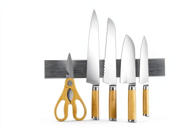 Magnetic Knife Holder HEREOF 10 Inch Wall Mount Stainless Steel Strip-3
