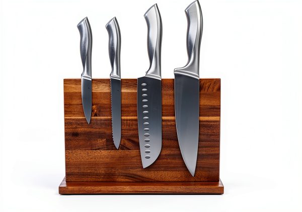 Magnetic Knife Holder Caldwell Kitchen Co Brown MDF Wall Mount-4