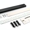 magnetic knife holder Dmore 16 Inch Black Mount with 3 Hooks Drilling-8