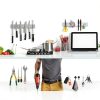 Magnetic Knife Holder HEREOF 10 Inch Wall Mount Stainless Steel Strip-4