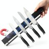 Magnetic Knife Holder 17" Black with 10 Hooks by Pailexin No-Drill-3
