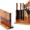 Home Kitchen Magnetic Knife Block Holder Rack Magnetic Stands with Strong Enhanced Magnets Multifunctional Storage Knife Holder-2