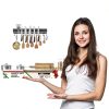 Magnetic Knife Holder 17" Black with 10 Hooks by Pailexin No-Drill-5